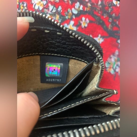 Fendi Authentic Selleria Mini Zip Around Wallet - Picture 7 of 9